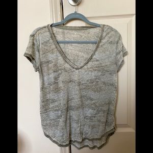 American Eagle Outfitters Camo V Neck